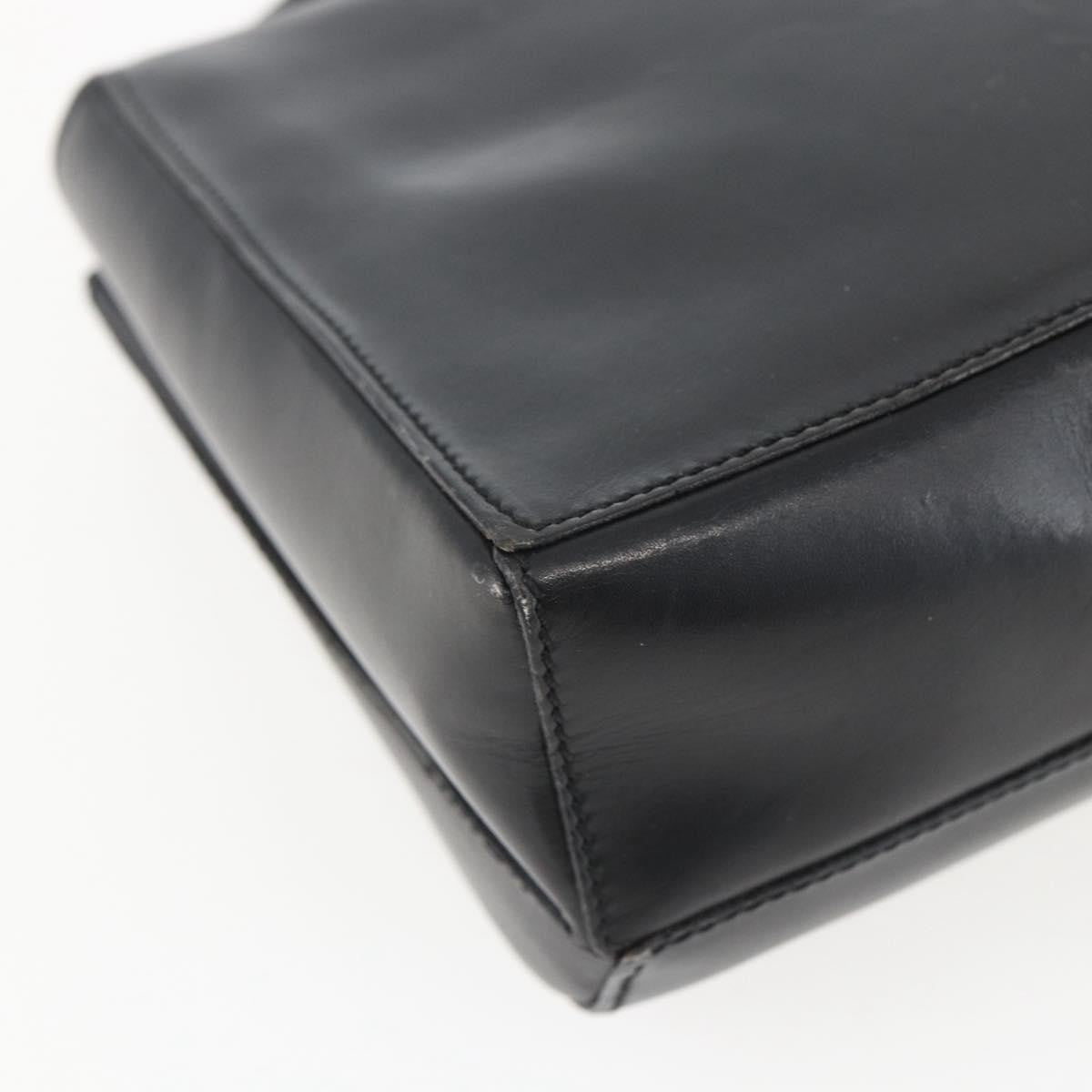 Celine Vintage Circle Logo Crossbody Bag Leather, BLACK, LEATHER, Shoulder bag