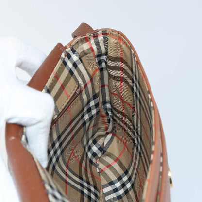 Burberry Vintage Flap Crossbody Bag Leather, BROWN, LEATHER, Shoulder bag