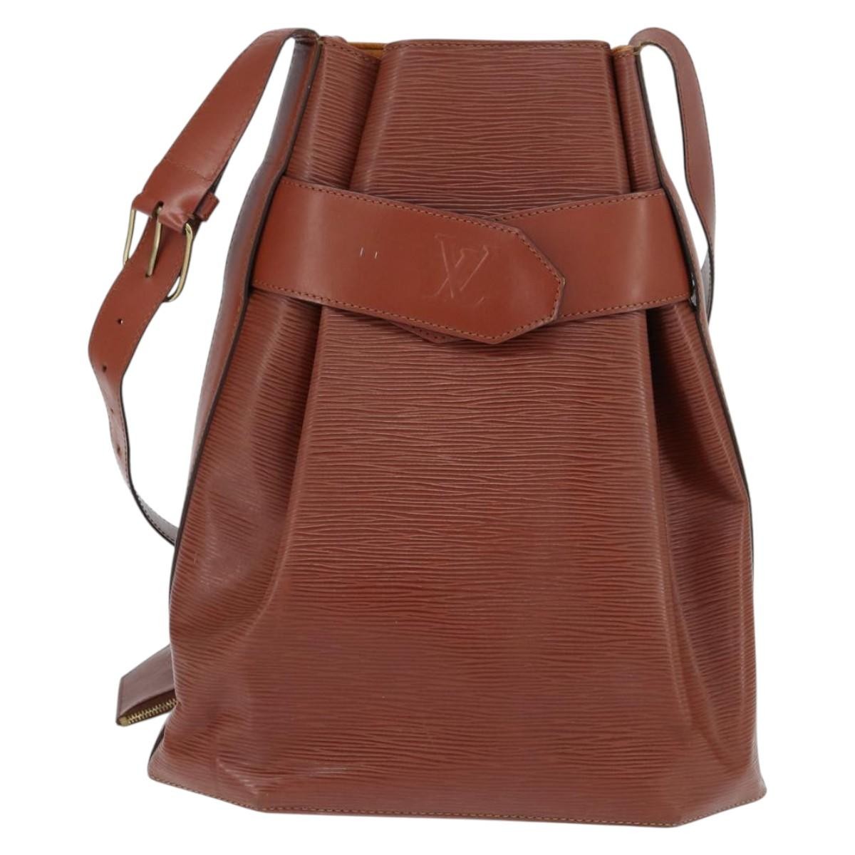 Louis Vuitton Vintage Sac d'Epaule Handbag Epi Leather, BROWN, LEATHER, Shoulder bag