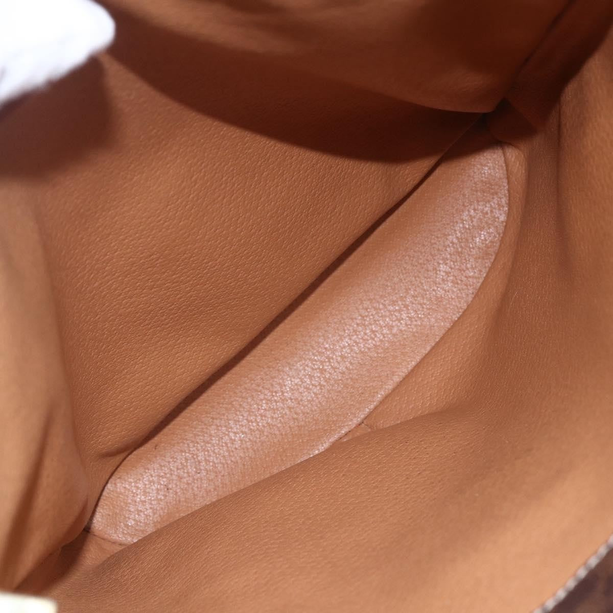 Celine Vintage Macadam Tote bag Canvas and Leather, BROWN, PVC, Tote bag