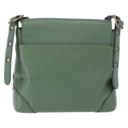 Chloe Vintage Flap shoulder bag Leather, GREEN, LEATHER, Shoulder bag