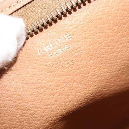 Celine Macadam Pochette Canvas and Leather, BROWN, CANVAS, Clutche & pouche