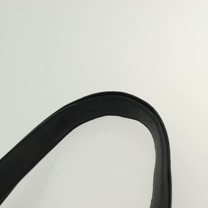 Salvatore Ferragamo Gancini Shoulder Bag Leather, BLACK, LEATHER, Shoulder bag