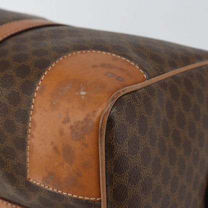 Celine Vintage Macadam Boston bag Canvas, BROWN, CANVAS, Travel bag