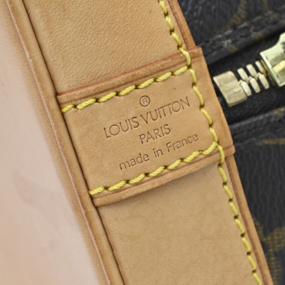 Louis Vuitton Alma Voyage Handbag Monogram Canvas, BROWN, LEATHER, Handbag