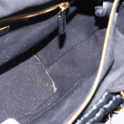 Prada Fringe Wicker Tote Woven Straw, BLACK, WOOD, Handbag