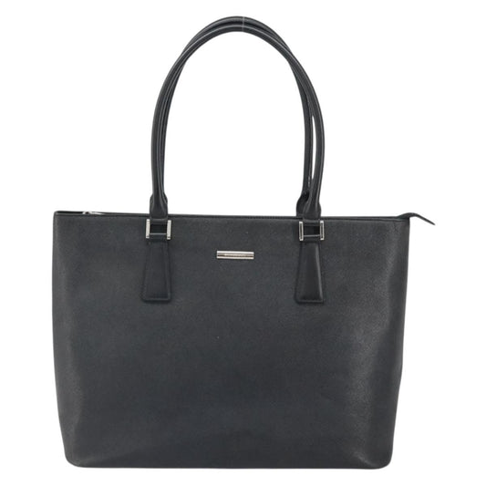 Burberry Vintage tote bag Leather, BLACK, LEATHER, Tote bag