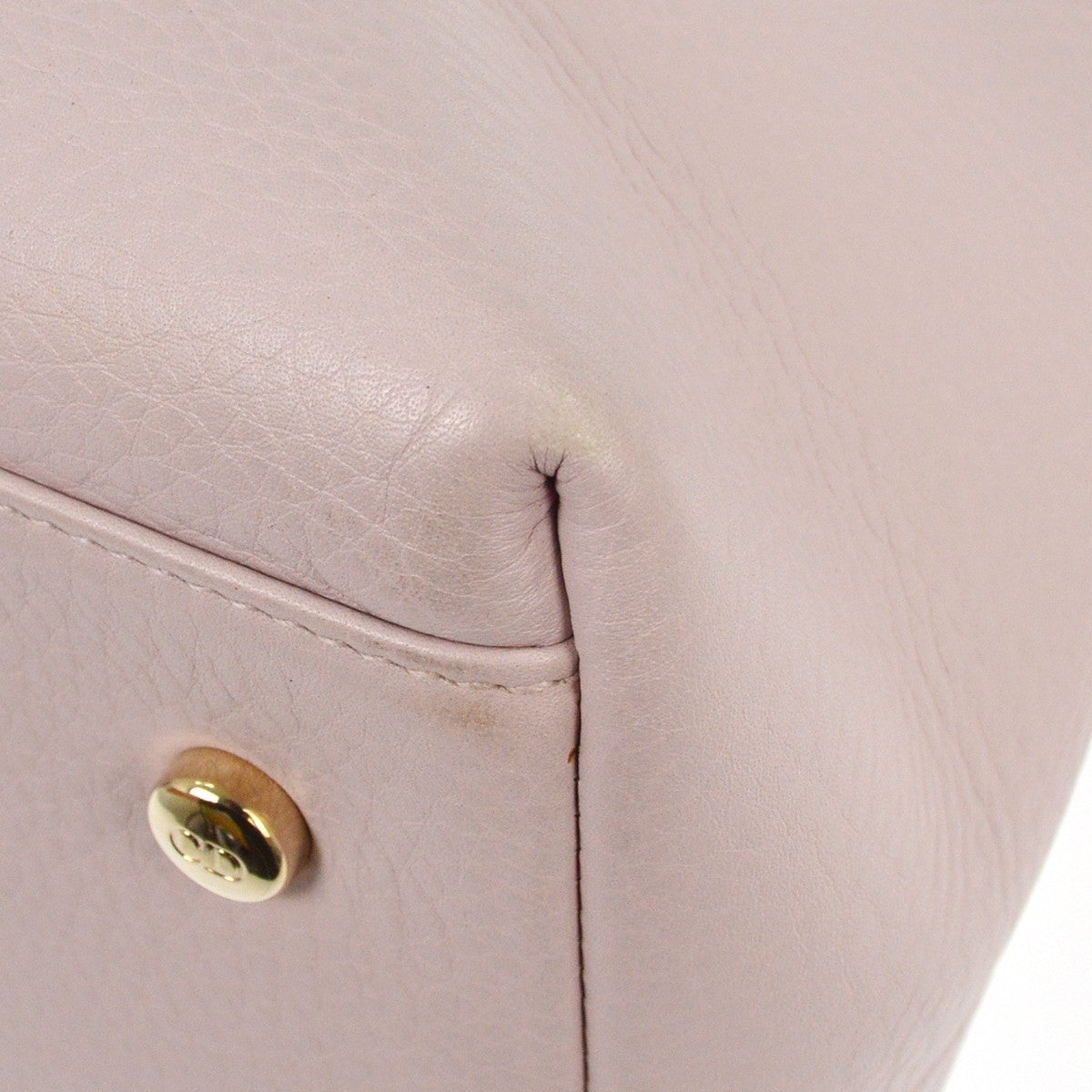 Christian Dior Granville Satchel Leather, PINK, CALFSKIN, Handbag