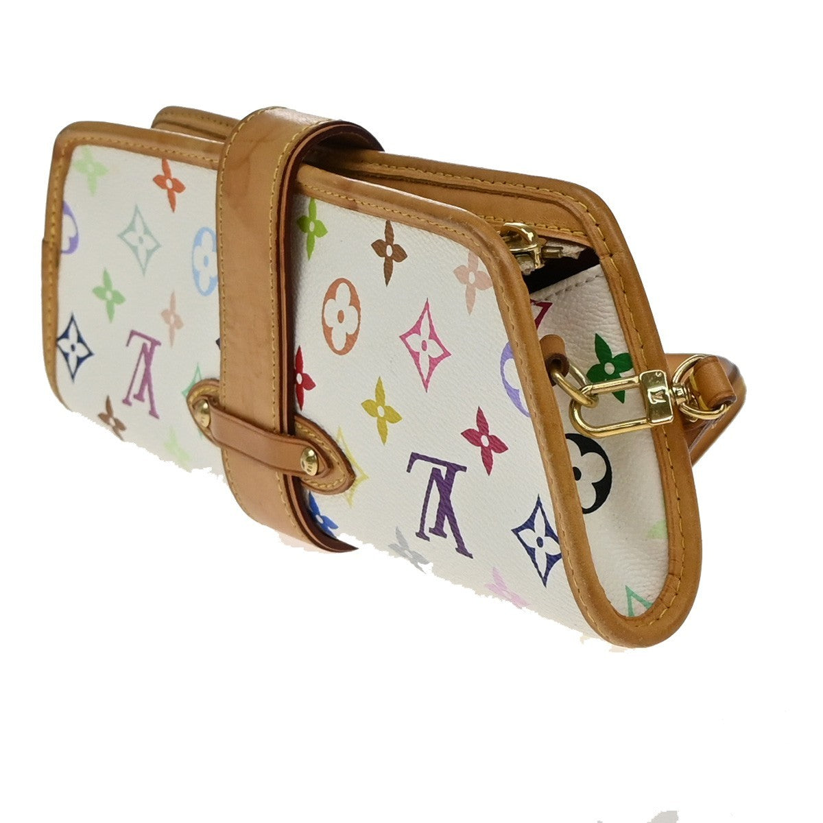 Louis Vuitton Shirley Handbag Monogram Multicolor, WHITE, CANVAS, Handbag