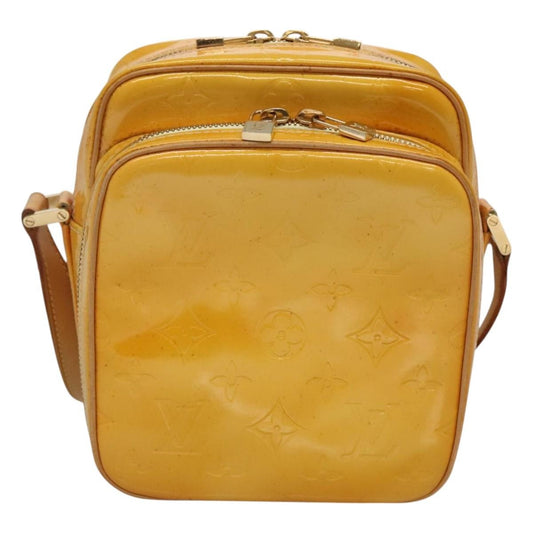 Louis Vuitton Wooster Handbag Monogram Vernis, YELLOW, PATENT_LEATHER, Handbag