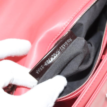 Fendi Be Baguette Flap Bag Leather, PINK, LEATHER, Shoulder bag