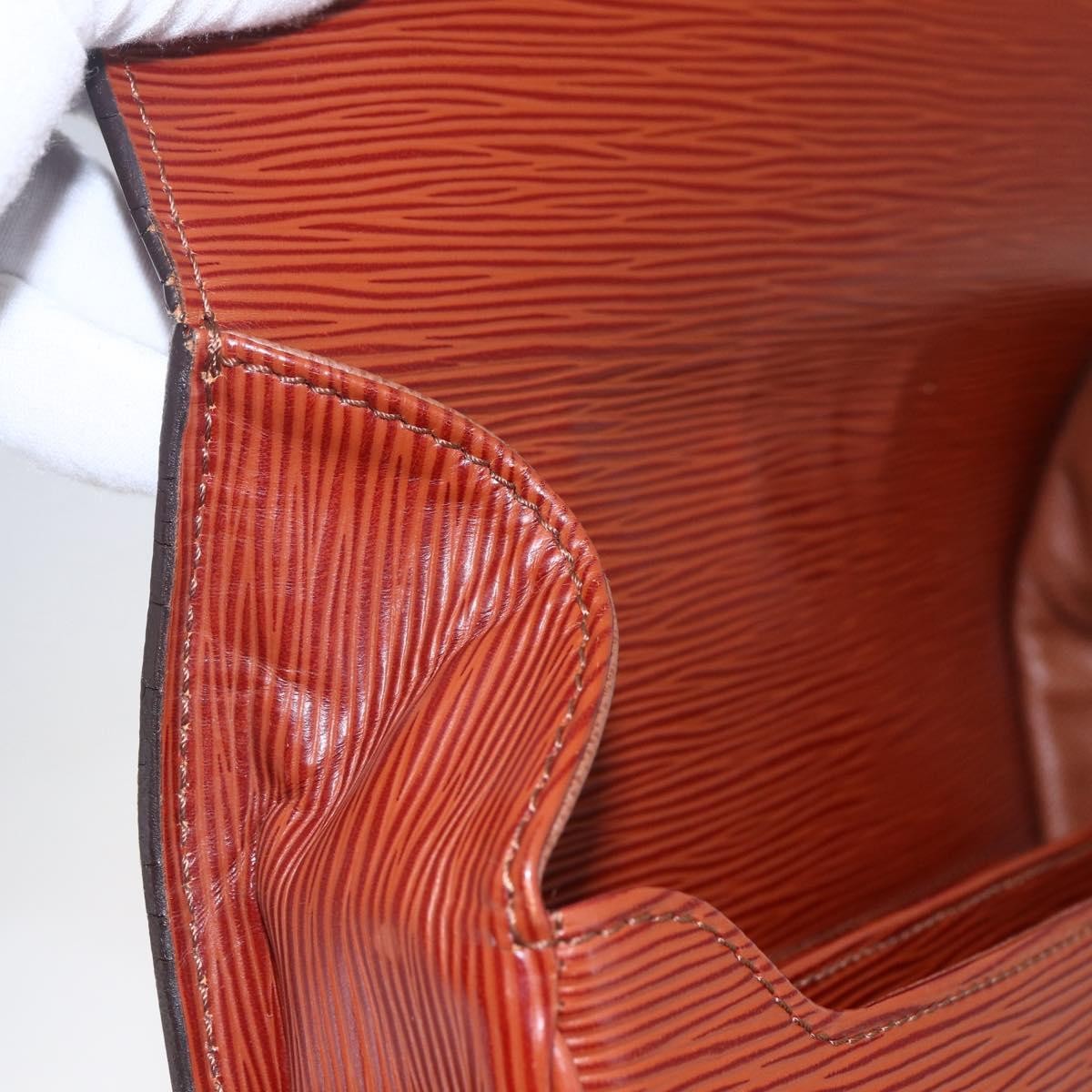 Louis Vuitton Cartouchiere Handbag Epi Leather, BROWN, LEATHER, Shoulder bag