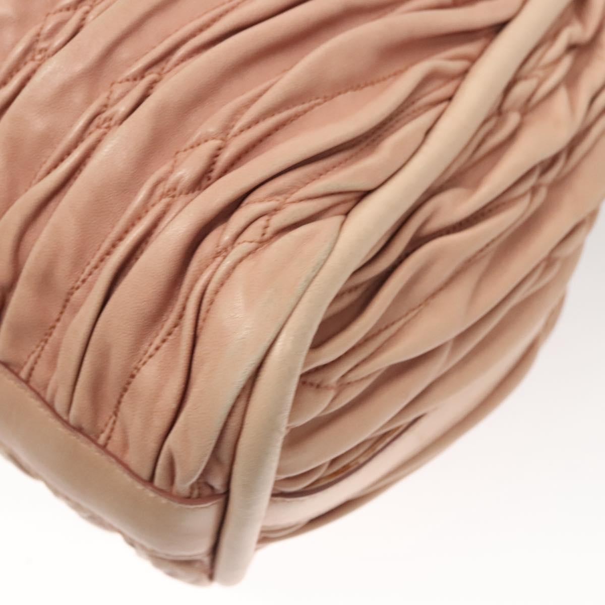 Bally Vintage Handbag Quilted Leather, PINK, LEATHER, Handbag