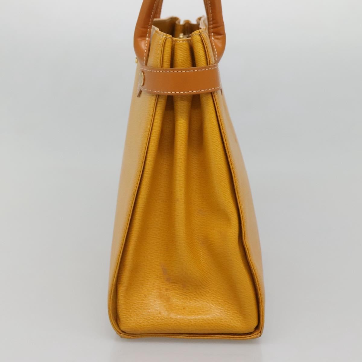 Burberry Vintage Handbag Leather, YELLOW, LEATHER, Handbag