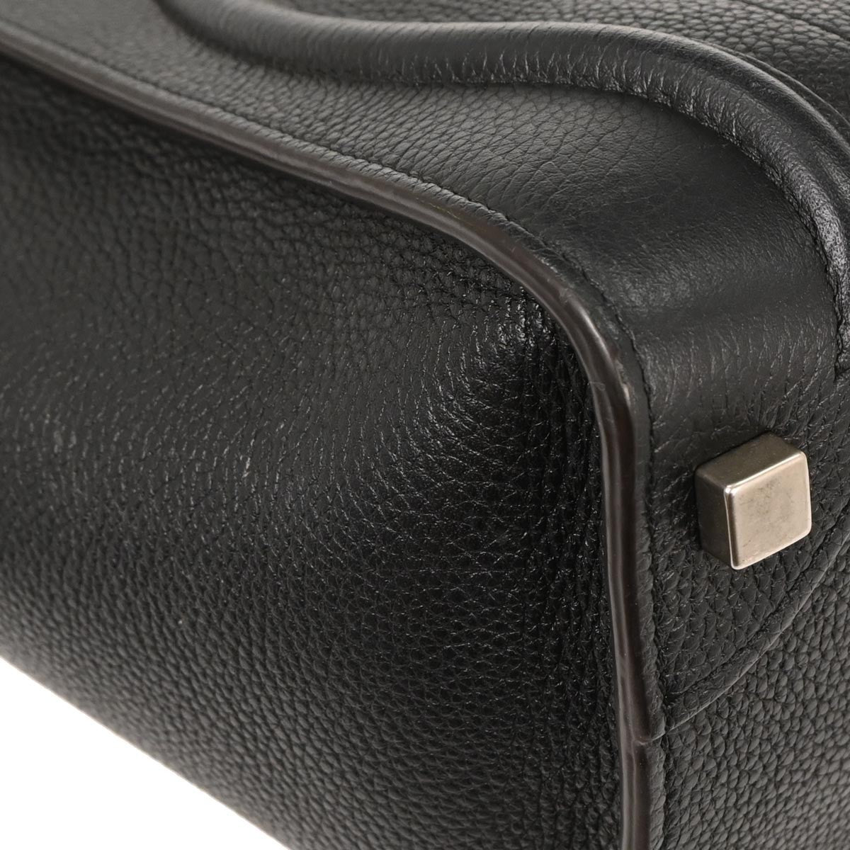 Celine Luggage Bag Smooth Leather, BLACK, LEATHER, Handbag