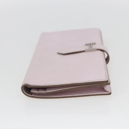 Hermes Bearn Wallet Epsom, PINK, LEATHER, Wallets