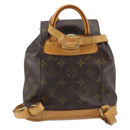 Louis Vuitton Vintage Montsouris Backpack Monogram Canvas, Brown, Canvas, Handbag