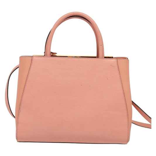 Fendi 2Jours Bag Leather, PINK, LEATHER, Handbag