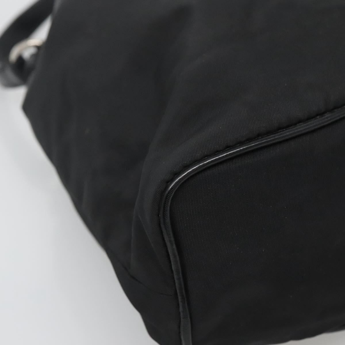 Prada Drawstring Pouch Tessuto, BLACK, NYLON, Clutche & pouche