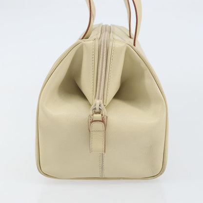 Prada Vintage Handbag Leather, BEIGE, LEATHER, Handbag