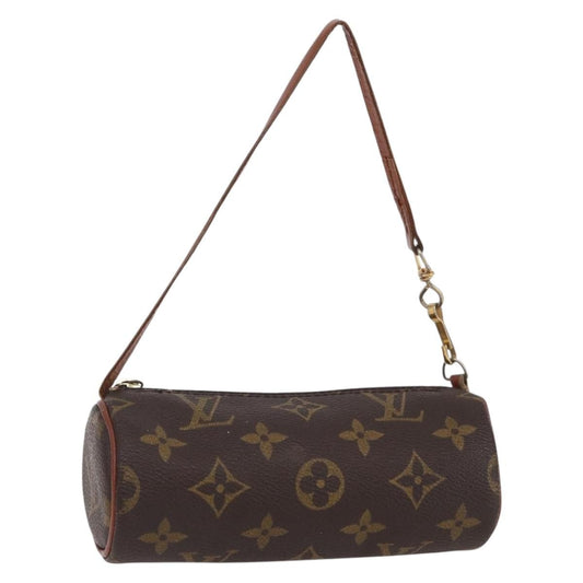 Louis Vuitton Papillon Handbag Monogram Canvas, BROWN, CANVAS, Clutche & pouche