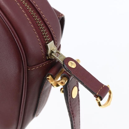 cartier Must de Cartier Shoulder Bag Leather, BURGUNDY, LEATHER, Shoulder bag