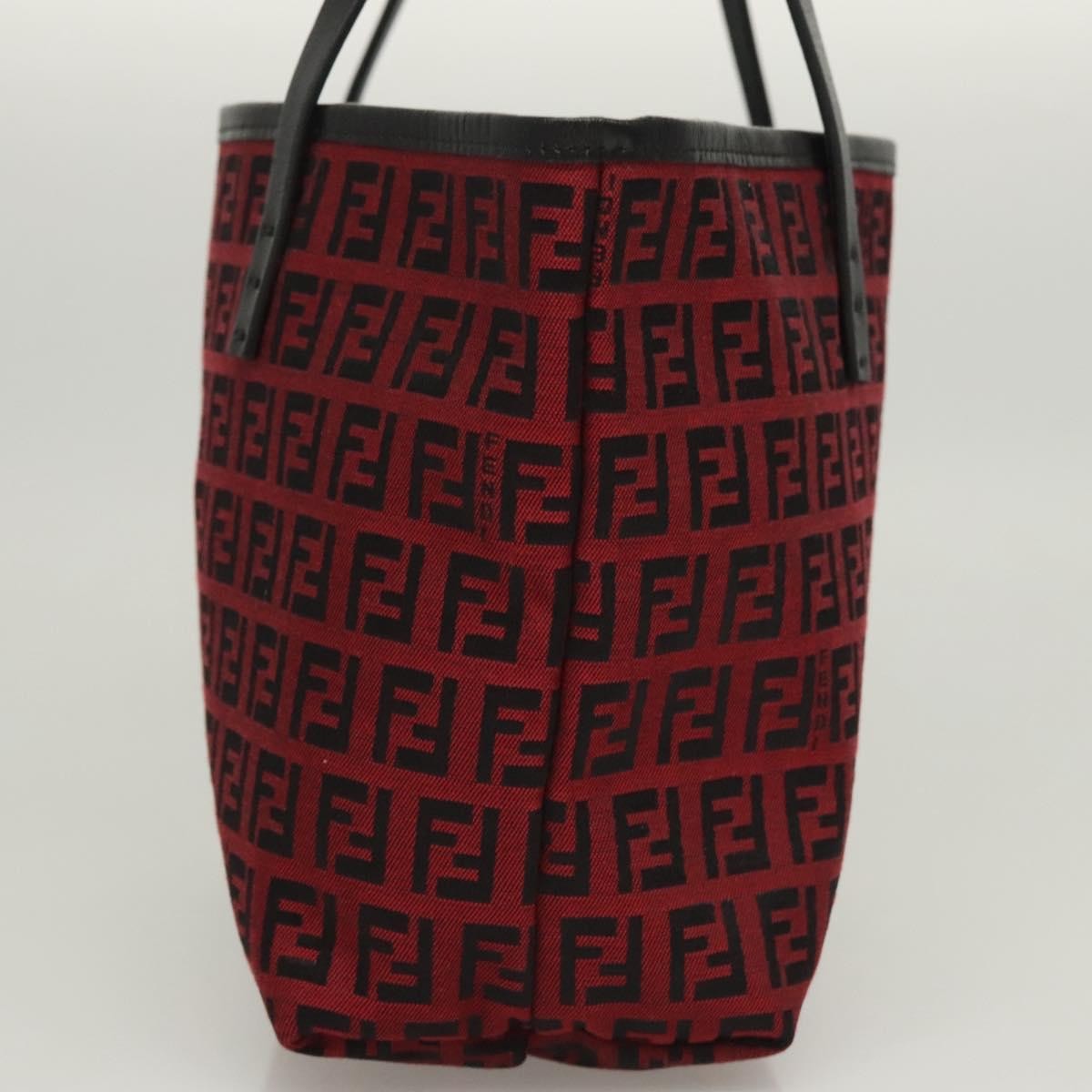 Fendi Zucca Tote bag FF motif, RED, CANVAS, Tote bag