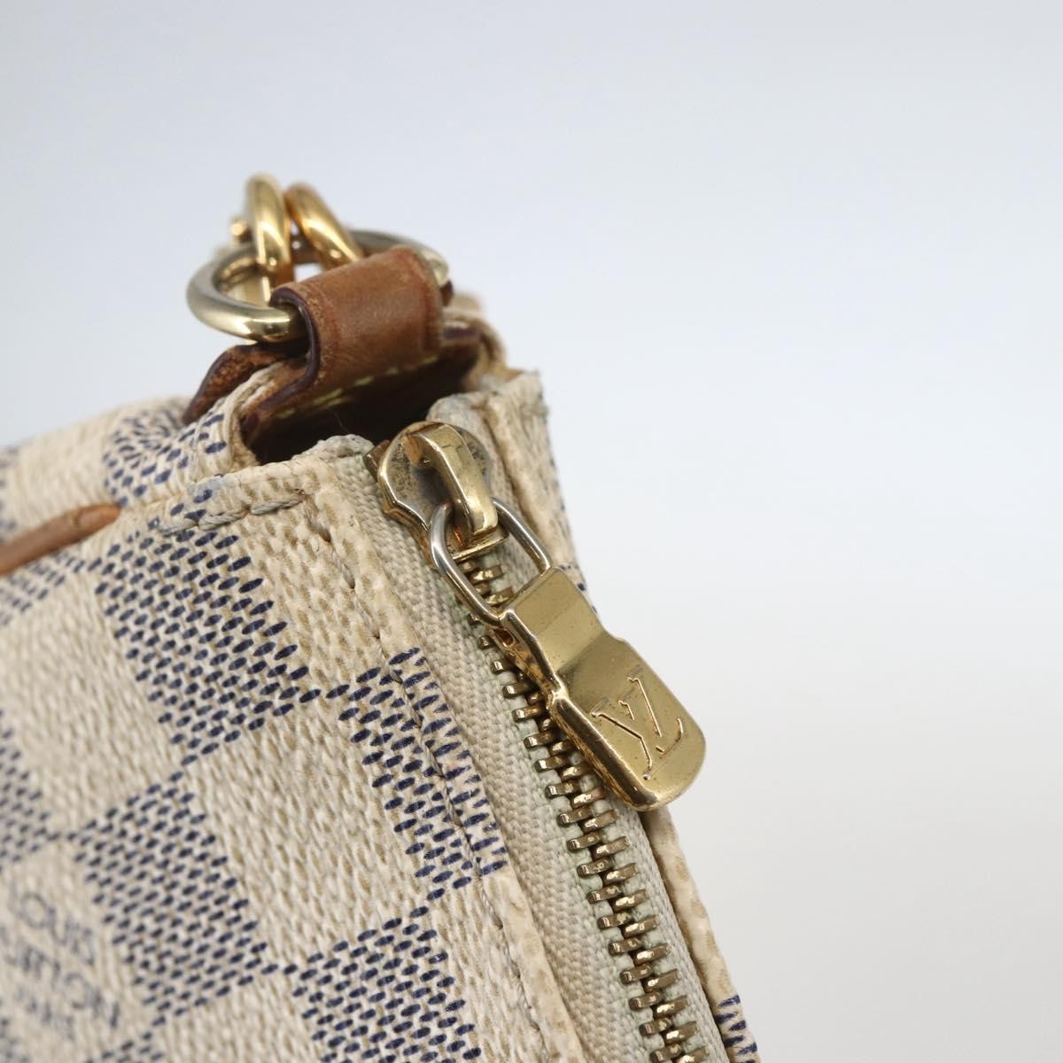Louis Vuitton Eva Handbag Damier, BEIGE, CANVAS, Clutche & pouche