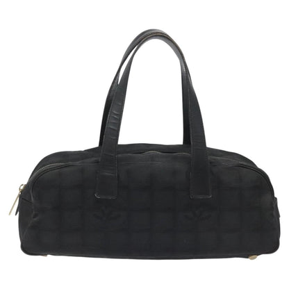 Chanel Travel Line Satchel Nylon, BLACK, NYLON, Handbag