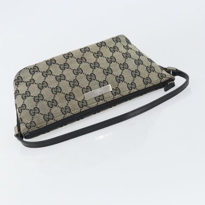 Gucci Vintage Boat Pochette GG Canvas, BLACK, CANVAS, Clutche & pouche