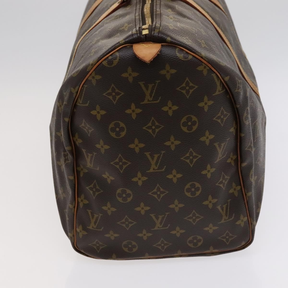 Louis Vuitton Keepall Bag Monogram Canvas, BROWN, CANVAS, Travel bag