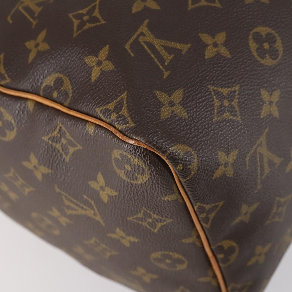 Louis Vuitton Speedy Handbag Monogram Canvas, BROWN, CANVAS, Handbag