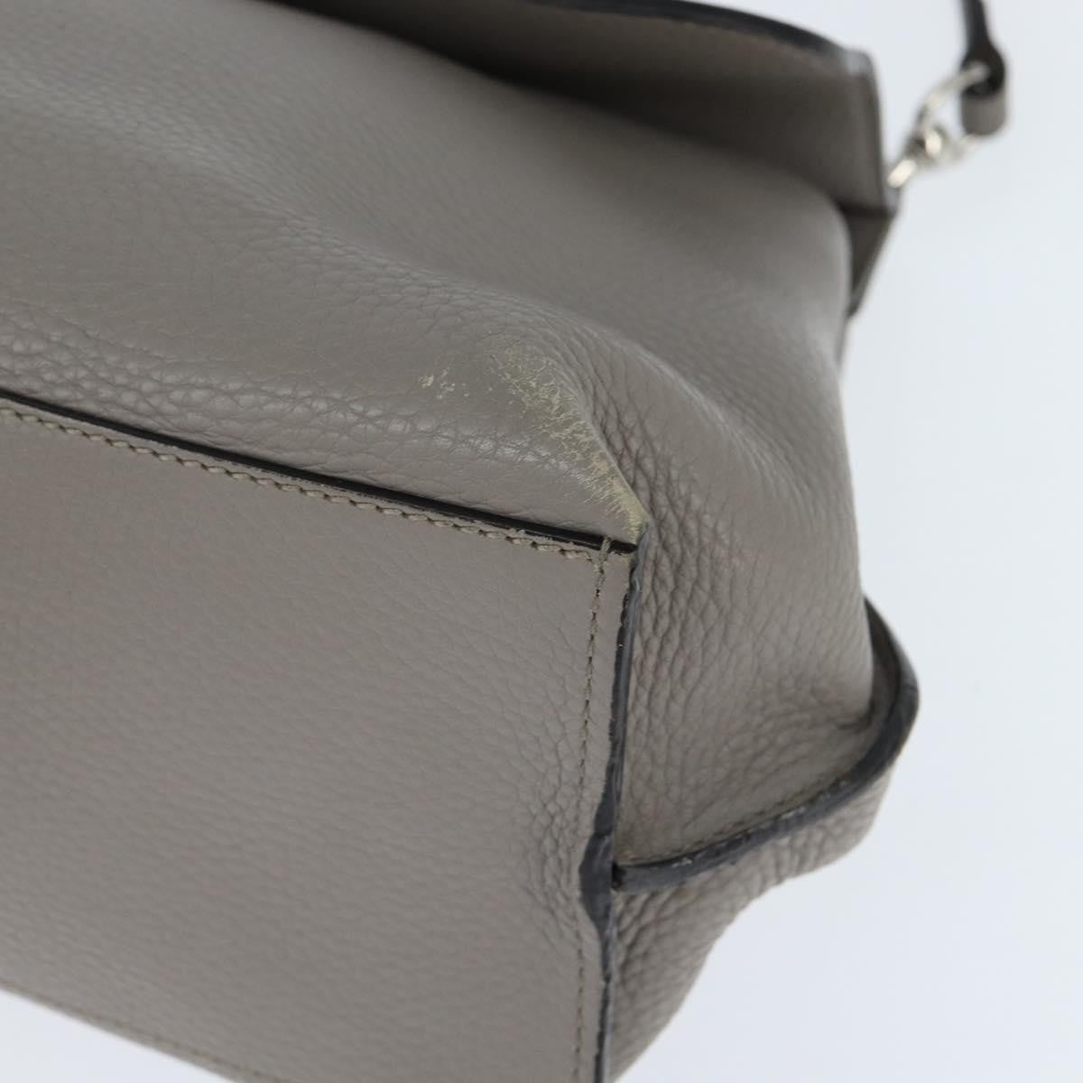 Gucci Bamboo Daily Top Handle Bag Leather, GRAY, LEATHER, Handbag