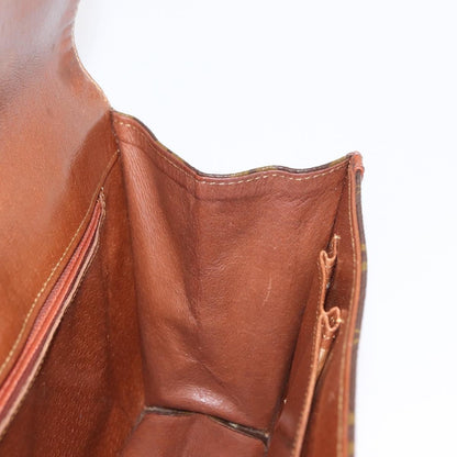 Louis Vuitton Dame Pochette Monogram Canvas, BROWN, CANVAS, Clutche & pouche