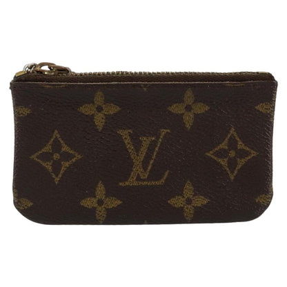 Louis Vuitton Pochette Clés Monogram Canvas, BROWN, CANVAS, Wallets