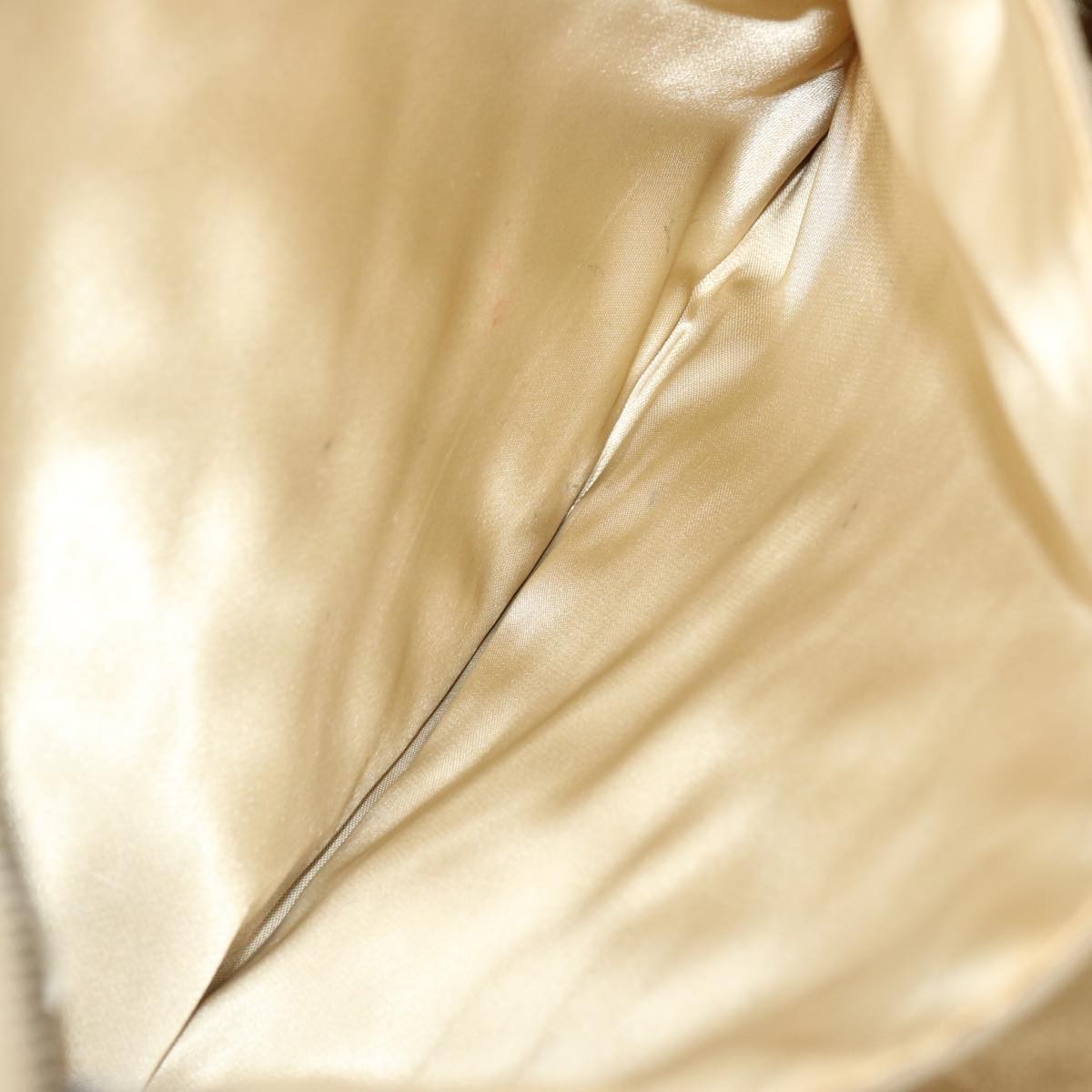 Chanel Resin Chain Handle Shoulder Bag Canvas, BEIGE, CANVAS, Shoulder bag