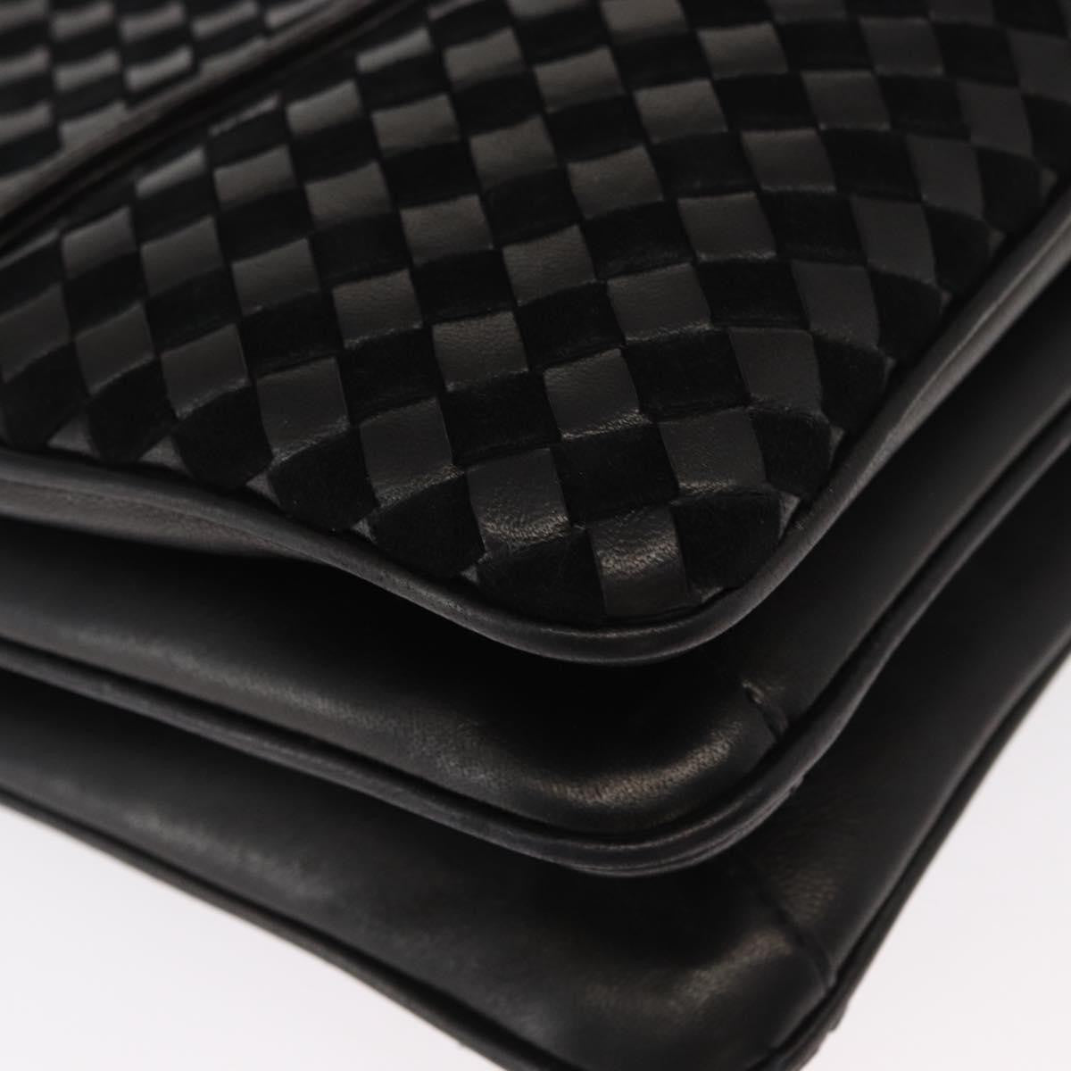 Bally Vintage Handbag Leather, BLACK, LEATHER, Handbag