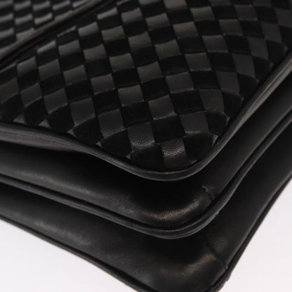 Bally Vintage Handbag Leather, BLACK, LEATHER, Handbag