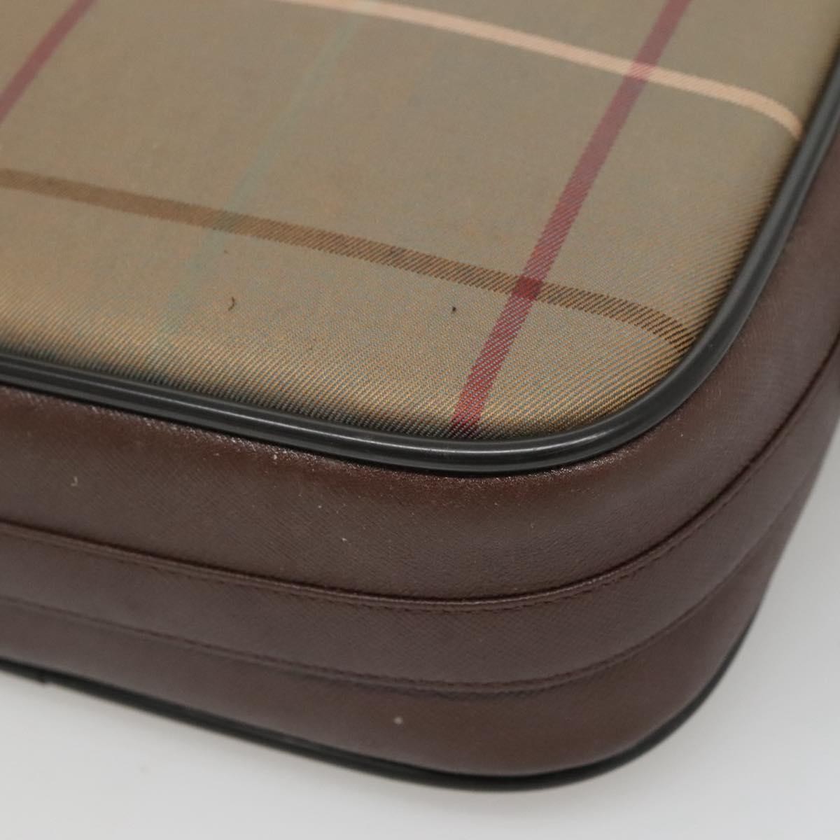 Burberry Nova check Shoulder bag Canvas, BEIGE, CANVAS, Shoulder bag