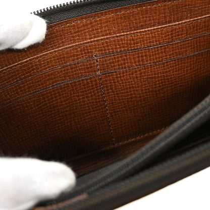 Fendi Zip Around Organizer Wallet Zucca Coated Canvas, BROWN, CANVAS, Wallets