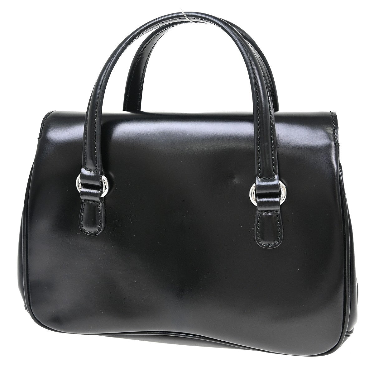 Gucci Lady Lock Satchel Leather, Black, Leather, Handbag