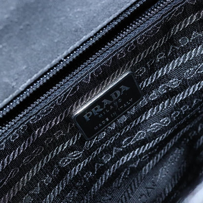 Prada Vintage Tote Suede, GRAY, SUEDE, Tote bag