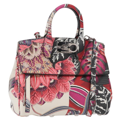 Salvatore Ferragamo Studio Satchel Printed Leather, MULTICOLOUR, LEATHER, Handbag