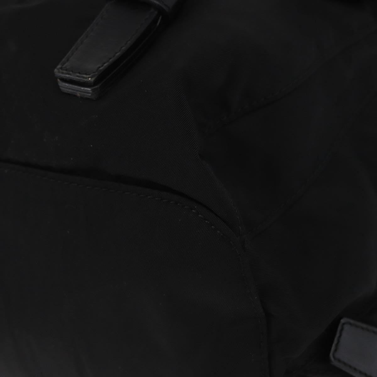 Prada Double Front Pocket Backpack Tessuto, BLACK, NYLON, Backpack