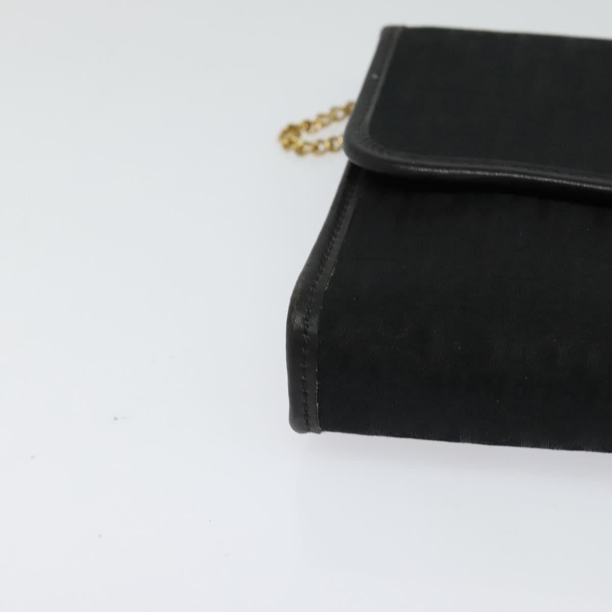 Christian Dior Vintage Trotter Flap Crossbody Bag Canvas, BLACK, CANVAS, Shoulder bag