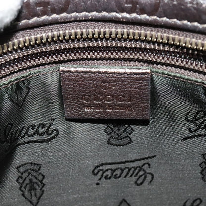 Gucci Zip Top Messenger Bag Guccissima Leather, BROWN, LEATHER, Shoulder bag