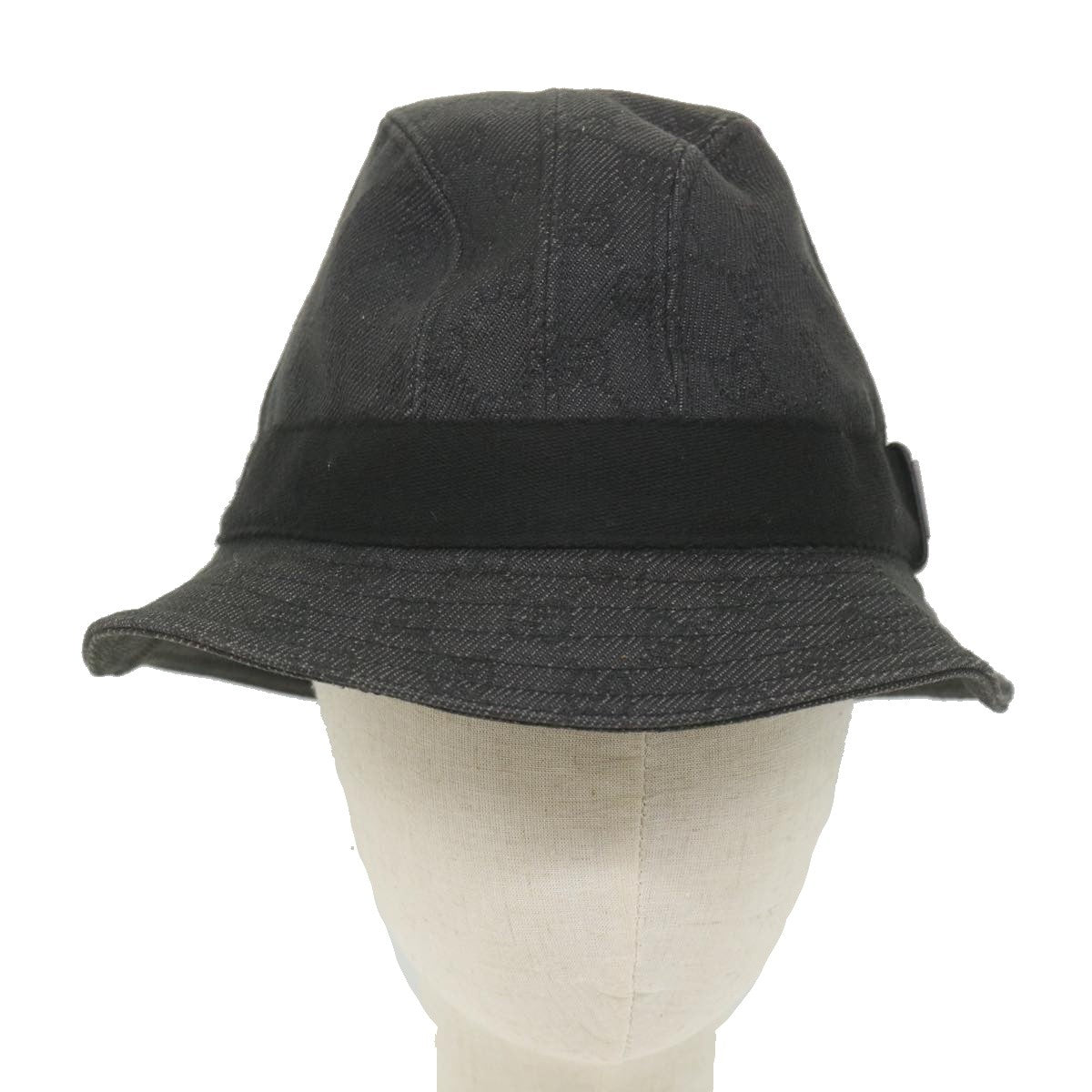 Gucci Sun Hat Canvas, GRAY, CANVAS, Head accessory