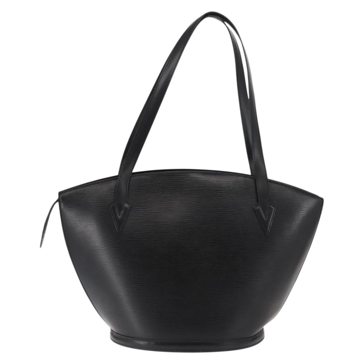 Louis Vuitton Saint Jacques Handbag Epi Leather, BLACK, LEATHER, Shoulder bag