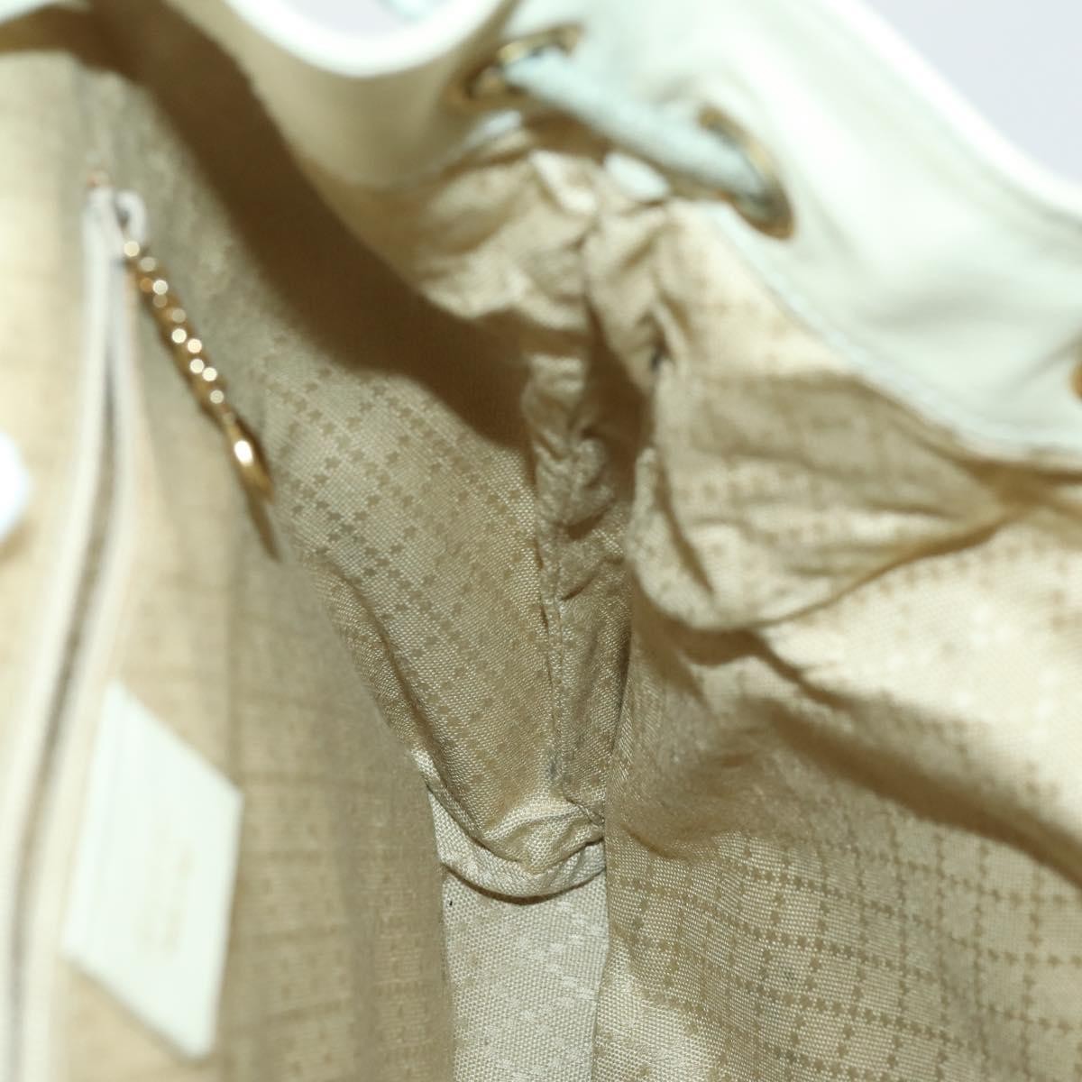 Gucci Vintage Bamboo Backpack Leather, BEIGE, LEATHER, Backpack