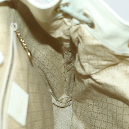 Gucci Vintage Bamboo Backpack Leather, BEIGE, LEATHER, Backpack